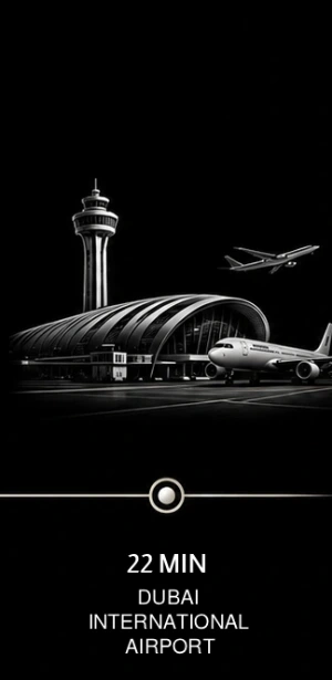 Driving distance from Barsha Heights to Dubai International Airport