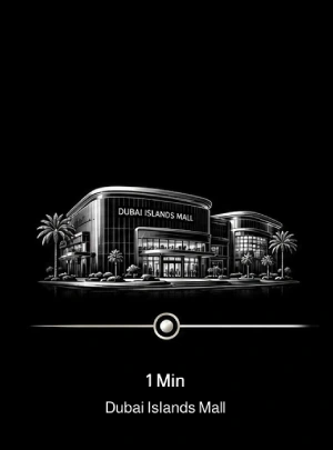 Driving distance from Dubai Islands to Dubai Islands Mall