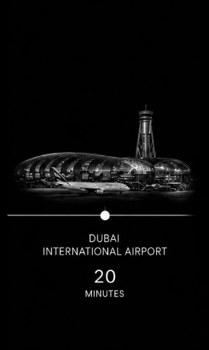 Driving distance from Dubai Maritime City to Dubai International Airport